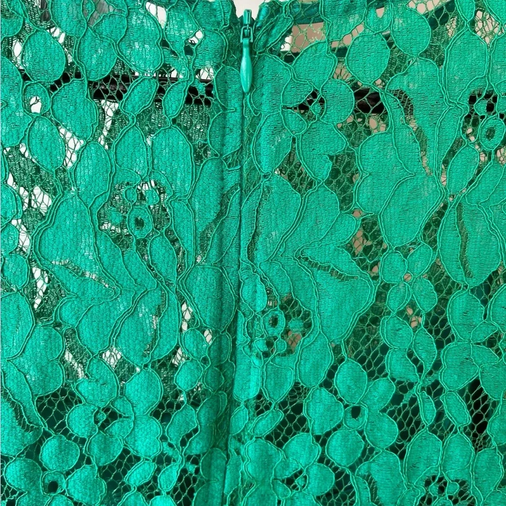 ASOS Green Lace Maternity Swing Dress - Picture 7 of 8